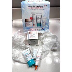 CLARINS My Collection Cream Hydrates 1.7oz & Eye & Mask & Cleansing Gel Set NIB